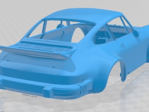 Porsche 934 RSR Printable Body Car 3D प्रिंट मॉडल