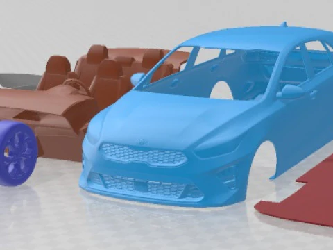 Kia Ceed 2019 Printable Car 3D Print Model