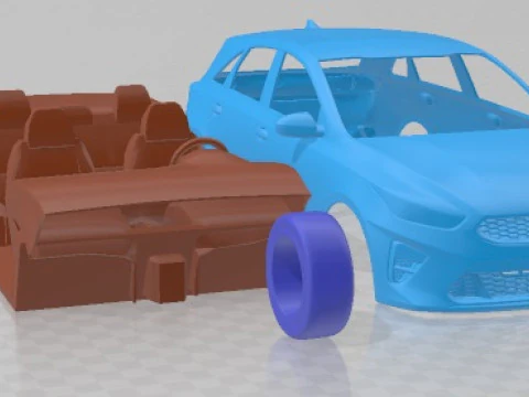 Kia Ceed 2019 Printable Car 3D Print Model