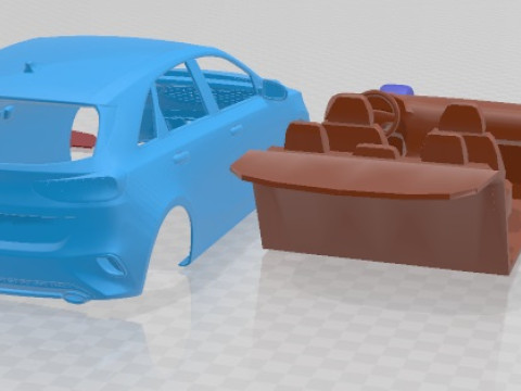 Kia Ceed 2019 Printable Car 3Dプリントモデル