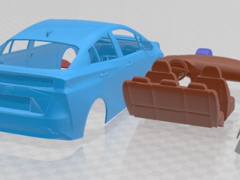 Toyota Prius 2019 Printable Car 3D Baskı Modeli