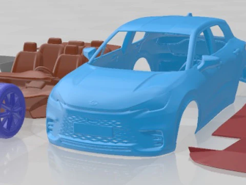 Lexus LBX 2024 Yazdırılabilir Araba 3D Baskı Modeli
