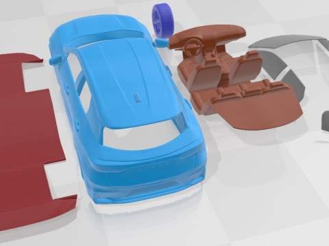 Lexus LBX 2024 Printable Car 3D printmodel