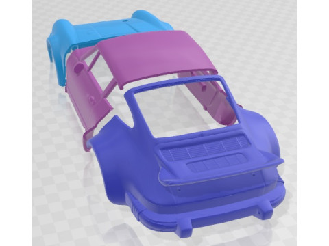 Porsche 934 RSR Printable Body Car Model do druku 3D