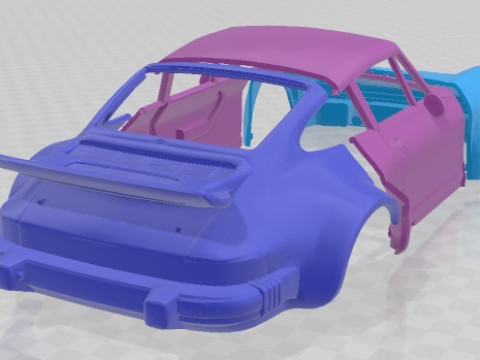 Porsche 934 RSR Printable Body Car Model do druku 3D