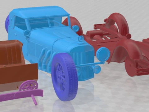 Mercedes Benz 1928 Printable Car 3D Print Model