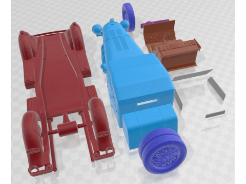Mercedes Benz 1928 Printable Car Model Cetak 3D