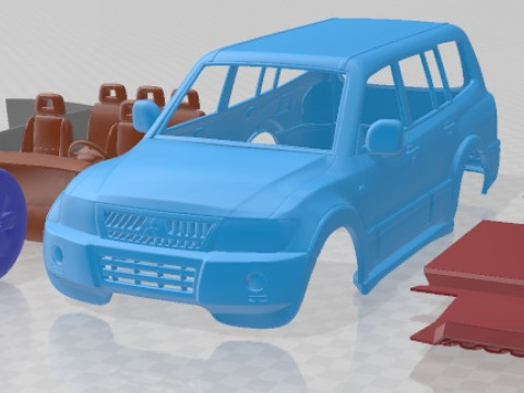Mitsubishi Pajero Montero Wagon 2005 Printable Car 3Dプリントモデル