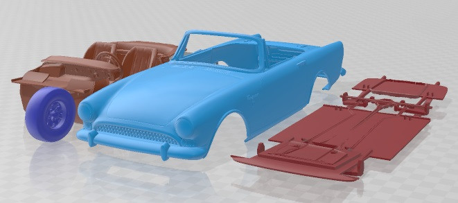 Sunbeam Tiger 1967 Printable Car 3D-Druckmodell .c4d .max .obj .3ds .fbx .stl .blend 