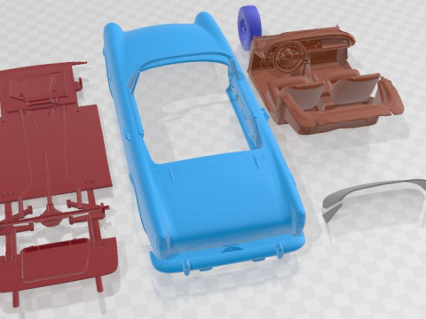 Sunbeam Tiger 1967 Printable Car 3D-Druckmodell