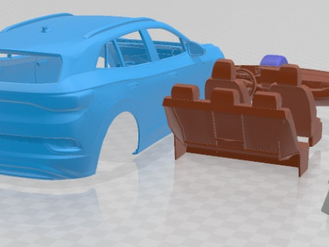 Volkswagen ID4 1st Edition 2021 Printable Car 3D प्रिंट मॉडल