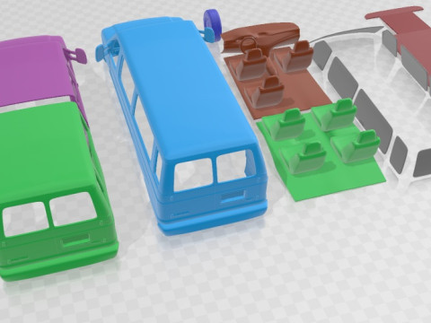 E Series Passenger Van 2011 Printable 3D 프린트 모델