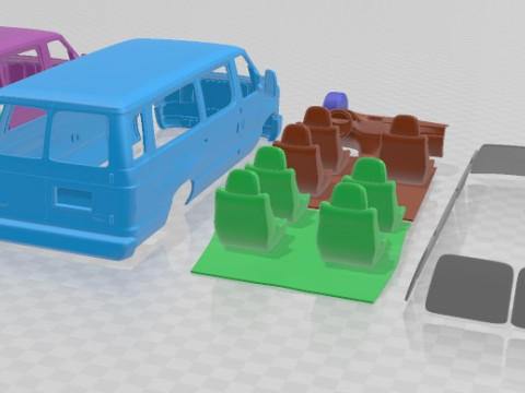 E Series Passenger Van 2011 Printable 3D 프린트 모델