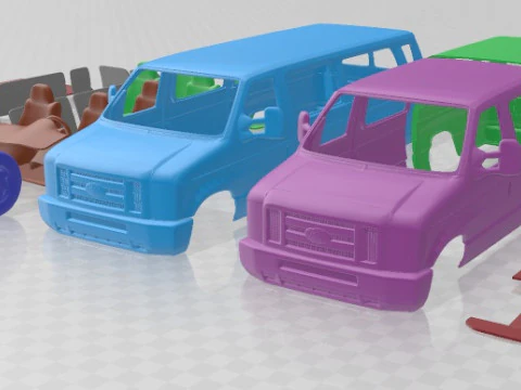 E Series Passenger Van 2011 Printable 3D Print Model