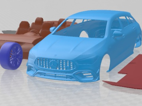 Mercedes Benz CLA45 S AMG Shooting Brake 2020 Printable Car 3D-Druckmodell
