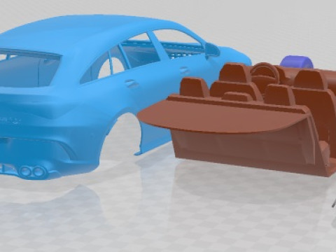Mercedes Benz CLA45 S AMG Shooting Brake 2020 Printable Car Model do druku 3D