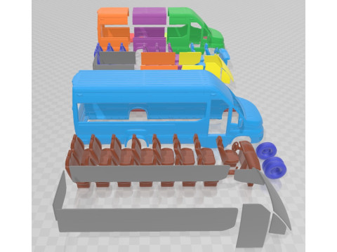 Iveco eDaily Tourus L5H3 2024 Printable Bus 3D Print Model