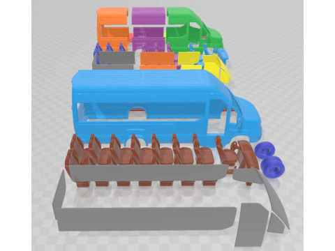 Iveco eDaily Tourus L5H3 2024 Printable Bus 3D Print Model