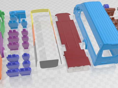 Iveco eDaily Tourus L5H3 2024 Printable Bus 3D Print Model