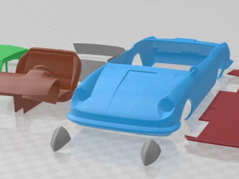 Autobianchi Stellina 1964 Printable Car 3D Print Model