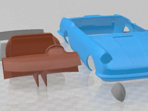 Autobianchi Stellina 1964 Printable Car 3D Print Model