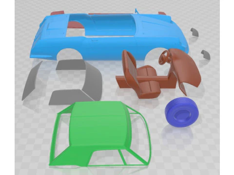 Autobianchi Stellina 1964 Printable Car 3D Print Model