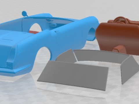 Autobianchi Stellina 1964 Printable Car Modelo de impresión 3D