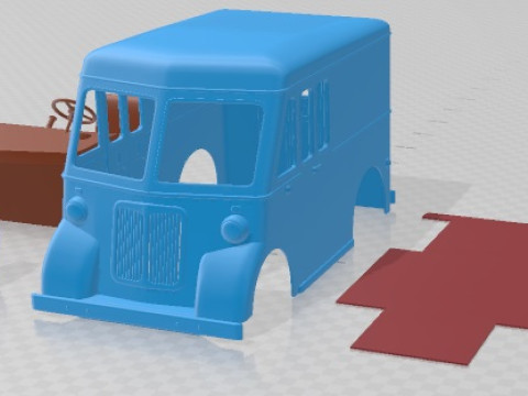 Marmon Herrington Delivery Truck 1946 Printable 3D Print Model