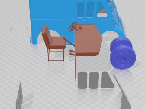 Marmon Herrington Delivery Truck 1946 Printable 3D Принт Модель