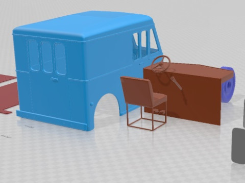 Marmon Herrington Delivery Truck 1946 Printable 3D Принт Модель
