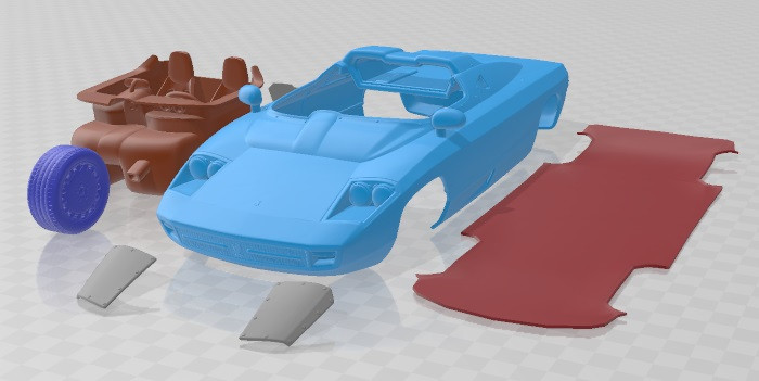 Isdera Spyder 036i 1991 Printable Car Modèles 3D en vedette .c4d .max .obj .3ds .fbx .stl .blend 