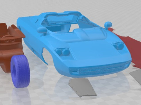 Isdera Spyder 036i 1991 Printable Car Modèles 3D en vedette