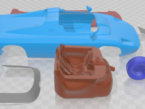Isdera Spyder 036i 1991 Printable Car Modèles 3D en vedette