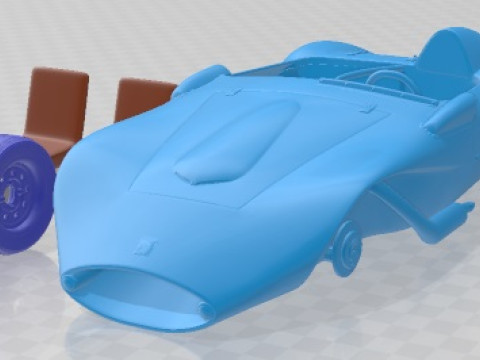 Hirondelle 1958 Printable Car 3D Print Model