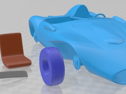 Hirondelle 1958 Printable Car Modello di stampa 3D