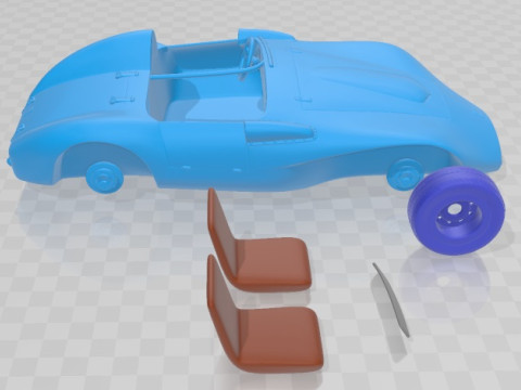 Hirondelle 1958 Printable Car Modello di stampa 3D