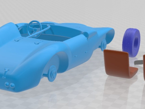 Hirondelle 1958 Printable Car Modello di stampa 3D