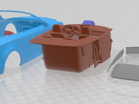 Audi S5 Cabriolet 2019 Printable Car 3Dプリントモデル