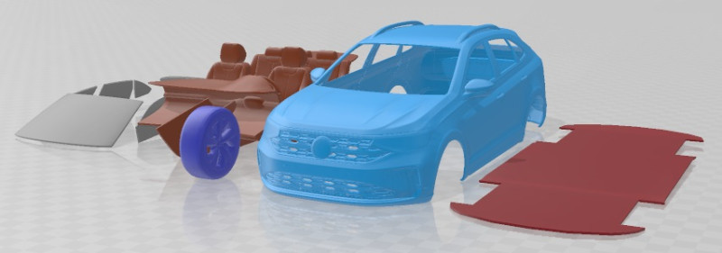 Volkswagen Nivus 2021 Printable Car 3D Принт Модель .c4d .max .obj .3ds .fbx .stl .blend 