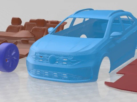Volkswagen Nivus 2021 Yazdırılabilir Araba 3D Baskı Modeli
