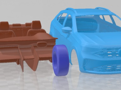 Volkswagen Nivus 2021 Printable Car 3D Принт Модель