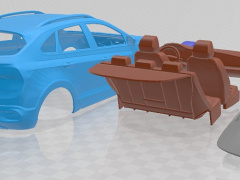 Volkswagen Nivus 2021 Printable Car 3D Принт Модель