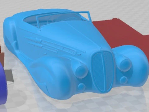 Delahaye T165 1939 Printable Car 3D Print Model