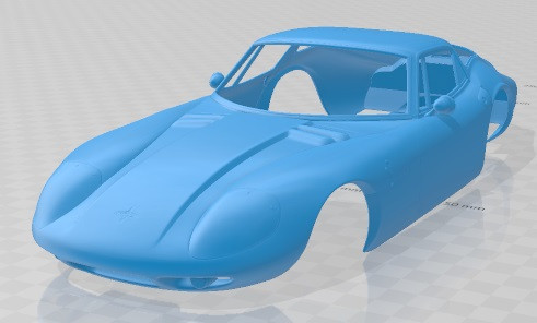Marcos 1600 GT 1972 Printable Body Car 3D Print Model .c4d .max .obj .3ds .fbx .stl .blend 