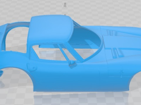 Marcos 1600 GT 1972 Printable Body Car 3D Print Model