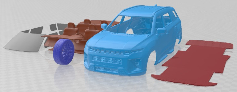 SsangYong Torres 2023 Printable Car 3D Print Model .c4d .max .obj .3ds .fbx .stl .blend 