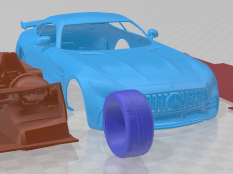 Mercedes Benz AMG GT R 2017 Printable Car Modèles 3D en vedette