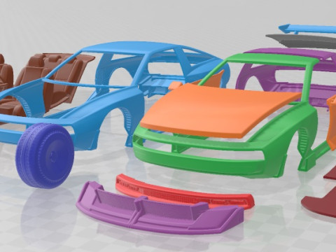 Hyundai N Vision 74 Printable Car 3D प्रिंट मॉडल