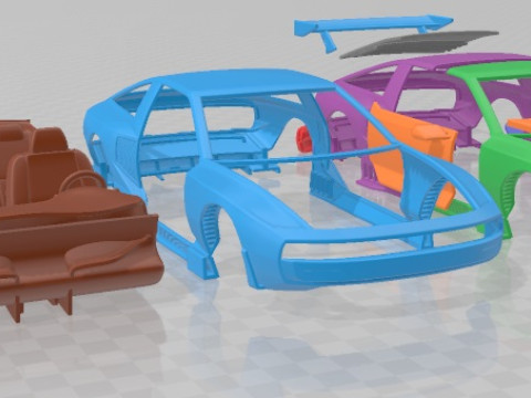 Hyundai N Vision 74 Printable Car Modelo de Impressão 3D