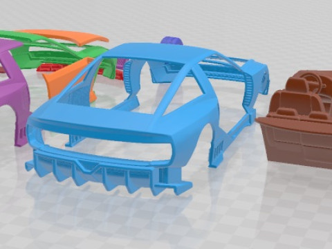 Hyundai N Vision 74 Printable Car Modelo de Impressão 3D